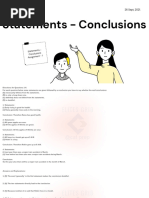 Statements - Conclusions For Omets