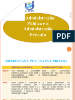 Administracao Publica e Administracao Privada