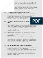 Computer IELTS Speaking Part 1 Questions With Ans