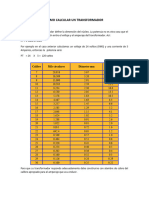 Como Calcular Un Transformador