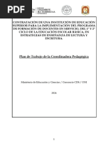 Plan de Trabajo de Asesoría A Docentes