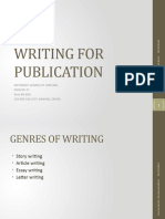 Genres of Writing