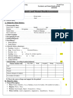 Psychiatric Nursing Assessment (Inpatient) - 1