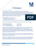 Instrumental Techniques: Chromatography