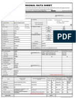 Personal Data Sheet