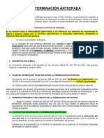 Semana 9 - El Proceso de Terminación Anticipada