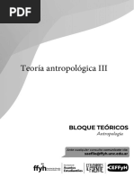 Teoria Antropologica III