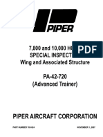 7,800 and 10,000 HOUR Special Inspection Wing and Associated Structure