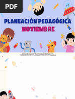 Planeador Pedagógico - Noviembre 2022.