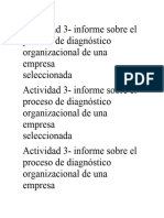 Informe Organizacional CLARO