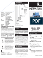 NK Technologies AGL Ground Fault Relay With Auto-Reset Relay Outputs Manual