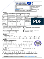 TD N°1 Les Nombres Rationnels