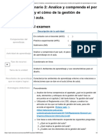 Examen - (AAB01) Cuestionario 2 - Analice y Comprenda El Por Qué, El para Qué y El Cómo de La Gestión de Aprendizaje en El Aula