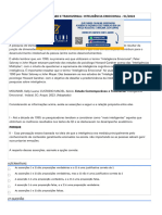 Prova - Estudo Contemporâneo e Transversal Inteligência Emocional - 51-2024