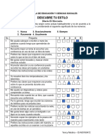 Unidad 3. Recurso 9. Cuestionario Descubre Tu Estilo