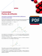 Funciones Crecientes y Decrecientes Concavidad Puntos de Inflexión