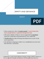 Lesson 7 Conformity and Deviance