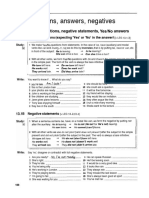 Longman English Grammar Practice. Chapter 13. Questions, Answer and Negative