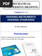 Chapters 1 + 2: Drawing Instruments Drawing Standards