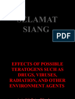 Effects of Possible Teratogens Such As Drugs