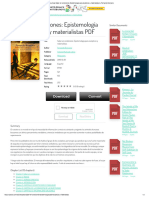 Saber en Condiciones - Epistemología para Escépticos y Materialistas by Fernando Broncano