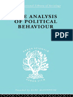 Lasswell Analysis of Political Behaviour