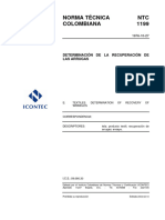 NTC1199 Determinación de La Recuperación de Las Arrugas