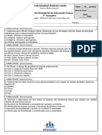 Avaliação Bimestral 3º Bim