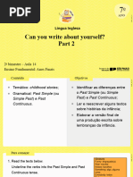 Aula 14 - Can You Write About Yourself Part 2