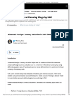 Advanced Foreign Currency Valuation in SAP S - 4HANA