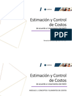 Estimación y Control de Costos. Sesión 3