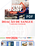 Novo - PALESTRA - MITOS E VERDADES - DOAÇÃO DE SANGUE - CAMPANHA VEM DOAR 2024