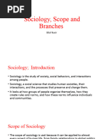 Sociology Its Scope and Definitions