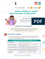 FICHA 8. Actv. 4. Qué Aspectos para Presnetar Mi Discurso.