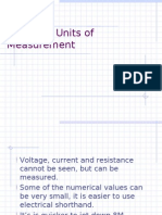 Electrical Units of Measurement