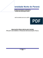 Educação Física Escolar e Saúde - Sintia Unopar 2018