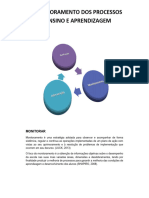 O Monitoramento Dos Processos de Ensino e Aprendizagem