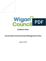 Construction Environmental Management Plans Guidance Note