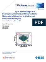 Numerical Study of A Wide-Angle and Polarization-Insensitive Ultrabroadband Metamaterial Absorber in Visible and Near-Infrared Region