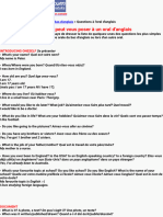 Questions Simples Qu'on Peut Vous Poser À Un Oral D'anglais: Cours D'anglais Examens D'anglais Bac D'anglais