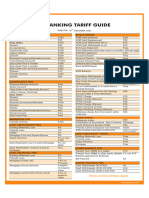 Banking Tariff Guide