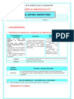 Sesion El Sistema Respiratorio y Las Enfermedades 4to - 2024