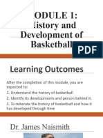 MODULE 1 History of BASKETBALL