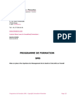 Programme Formation Sms Management Sante Securite