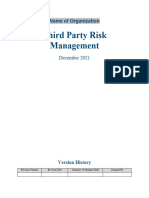 Third Party Risk Management