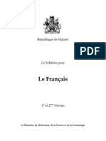 French Syllabus Forms 1-2