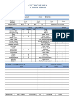 Daily Activity Report (DAR) 021-1