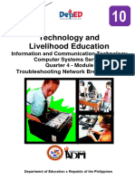 Tle10 Ict Css q4 Mod4 Troubleshootingnetworkbreakdowns v4 2022-2023 - No Activities