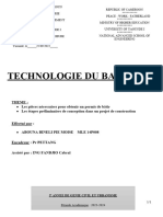 Devoir Technologie Du Batiment 25.09