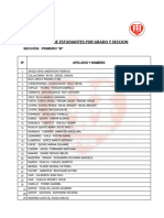 Nomina de Estudiantes Por Grado y Seccion Cesar Bravo